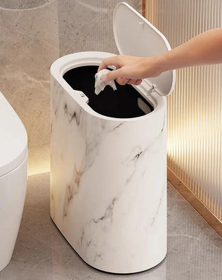 Bathroom Toilet Hotel B&B With Lid Kitchen Living Room Sandwich Trash Can Lid Multi-purpose Modern Toilet Hygienic Sandwich - Problems Solved