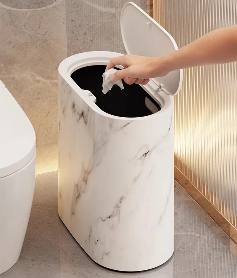 Bathroom Toilet Hotel B&B With Lid Kitchen Living Room Sandwich Trash Can Lid Multi-purpose Modern Toilet Hygienic Sandwich - Problems Solved