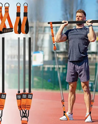 Pilates Bar Kit & Resistance Bands Multifunctional Pilates Bar Portable Yoga Pilates Stick Home Gym Strength Training Equipment - Problems Solved