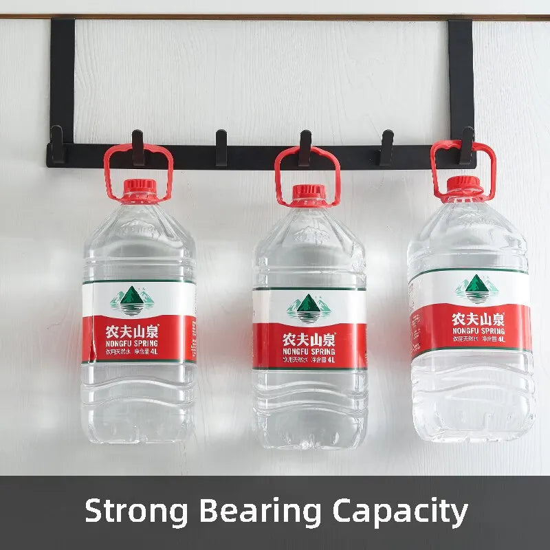 Hooks Over The Door 5 Hooks Home Bathroom Organizer Rack Clothes Coat Hat Towel Hanger Bathroom Kitchen Accessories - Problems Solved