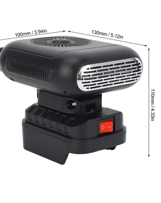 Electric Small Heater Fast Heating 90 Degree  Portable Low Noise Battery Heater 2 Temperatures for Office Dorm Home Car - Problems Solved