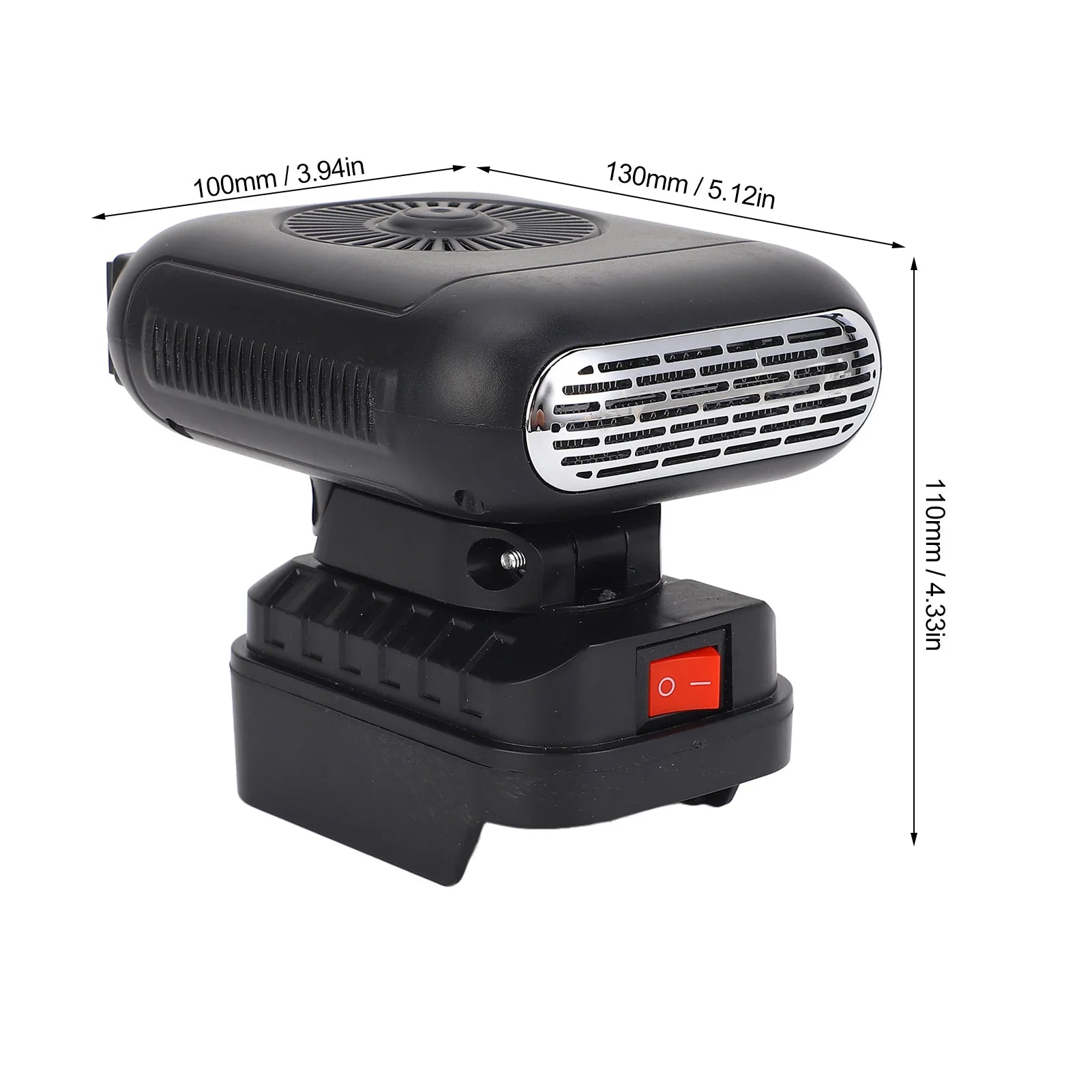 Electric Small Heater Fast Heating 90 Degree  Portable Low Noise Battery Heater 2 Temperatures for Office Dorm Home Car - Problems Solved