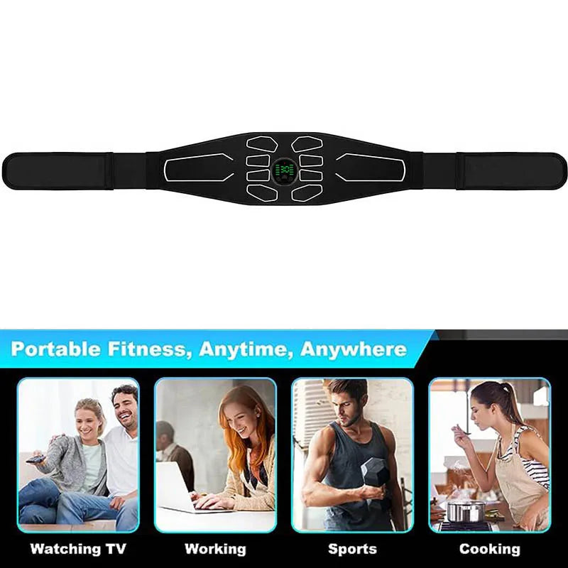 120cm Abdominal Massager Waist Belt Fitness Equipment Muscle - Problems Solved