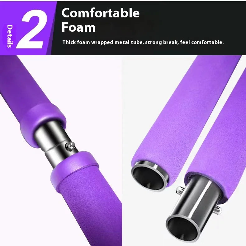Pilates Stick - Adjustable Fitness Bar for Home Workout, Yoga - Problems Solved