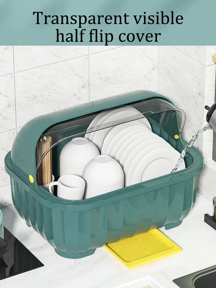 Kitchen Drain Cabinet With Lid, Bowl Box For Storing Dishes - Problems Solved