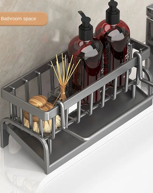 Kitchen Shelf Cleaning Cloth Storage Draining Rack Household Detergent Sponge Rack Water Sink Water Sink Water Sink Artifact - Problems Solved