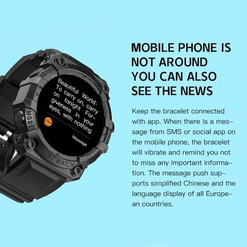 Smart Watch Fitness Bracelet Sport Pedometer Control Music BT Connection Clock Alarm Weather Message Smartwatch FD68S Y56 - Problems Solved