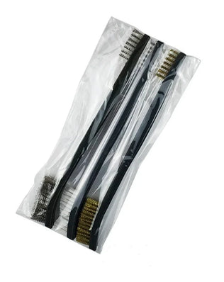 Cleaning Tool Double-end Mini Wire Brush Set Stainless Steel Brass Nylon Cleaning Polishing Detail Metal Rust Brush - Problems Solved