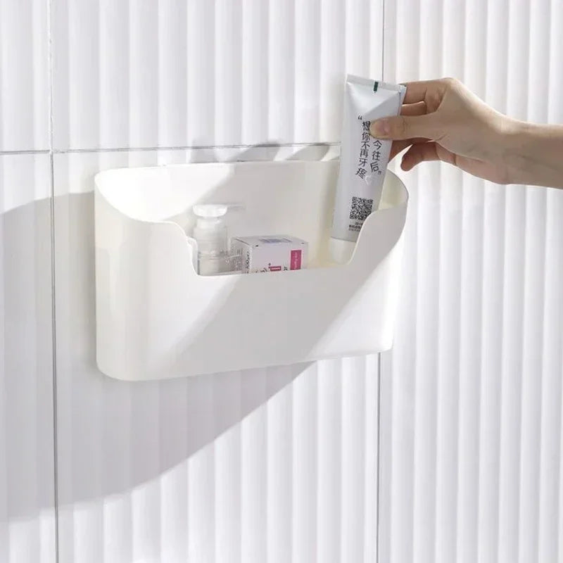 Kitchen Wall-mounted Adhesive Storage Rack Multifunctional - Problems Solved