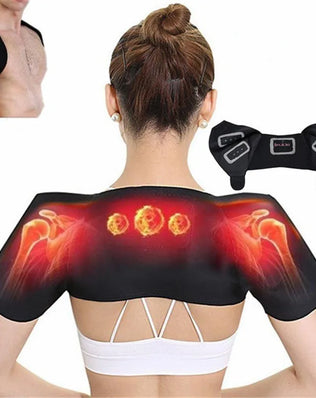 Tourmaline Self-heating Heat Therapy Pad Shoulder Protector Support Brace Pain Relief Health Care Magnet Heated Belt - Problems Solved