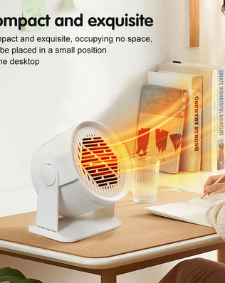 Heating and Cooling Small Heater Home Bedroom Dormitory Office Energy Saving Safety Quiet Rotating Shaking Head Electric Heater - Problems Solved