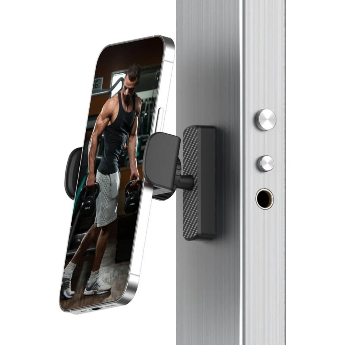 Magnetic Phone Holder for Gym - 360° Adjustable, Strong Portable Magnet Phone Mount for Workout Recording, Fitness Essentials - Problems Solved