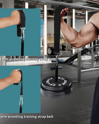 Fitness Arm Wrestling Training Strap Home Gym Wrist Forearm Arm Blaster & Hand Grip Band for Armwrestling Pronation Rope - Problems Solved