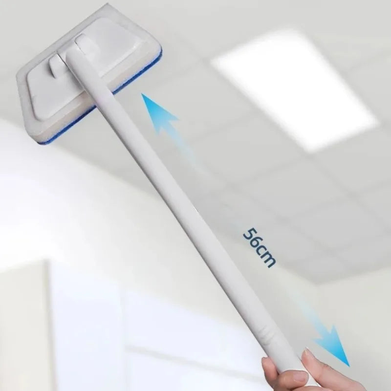 Cleaning Brushes  Bathroom Accessories Wall Cleaning Sponge Hanging Long Handle Removable Floor Bathtub Home Household - Problems Solved