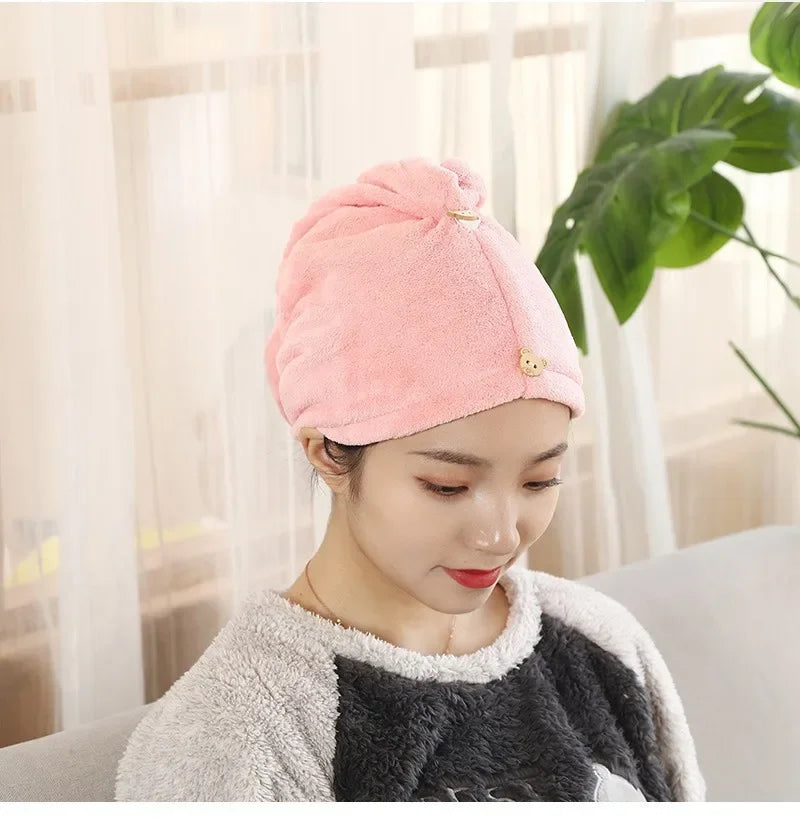 Bath Towels Soft Bathroom Accessories Microfiber Microfiber Towels Blow Dry Towels Bathroom Amenities Shower Caps Quick For Home - Problems Solved