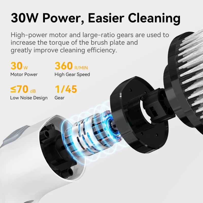 Electric Cleaning Brush Cordless Handheld Shower Scrubber Spin - Problems Solved
