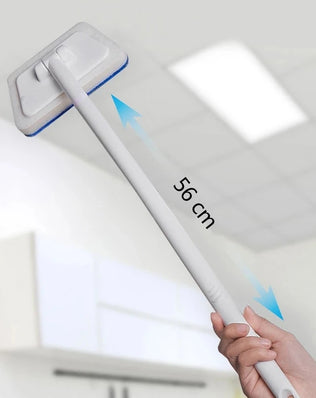Problems Solved bathroom sponge cleaning brush with long handle, multi-functional tool for scrubbing sinks, tubs, and tiles.