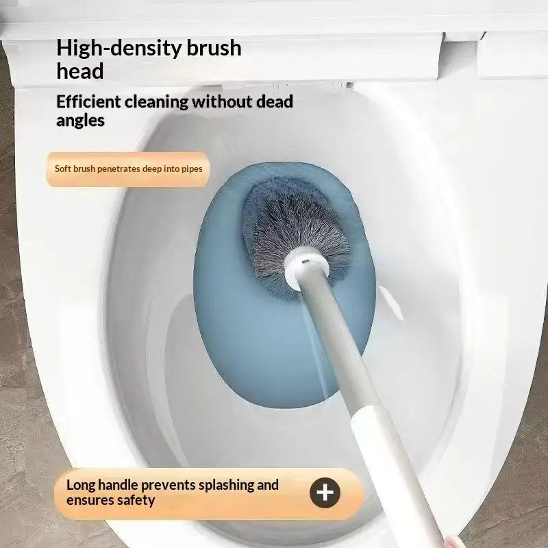 Bathroom Cleaning Made Easy with 4-In-1 Multifunctional Toilet Brush, Full 360° No Dead Corner Cleaning Set. - Problems Solved