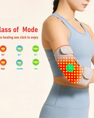 Red Light Therapy Heated Elbow Sleeve | Relieves Joint & Arm Pain, Arthritis | Heating & Massage Function Relieve Arm Numbnes - Problems Solved