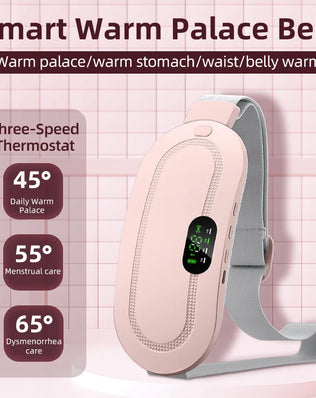 Palace-Style Heating Massage Belt 3 Temperature Settings+3-Second Rapid Heating Relieves Menstrual Cramps / Keeps  Warm in fall - Problems Solved