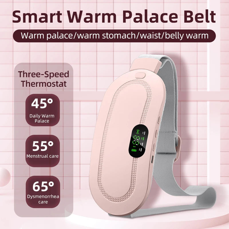 Palace-Style Heating Massage Belt 3 Temperature Settings+3-Second Rapid Heating Relieves Menstrual Cramps / Keeps  Warm in fall - Problems Solved