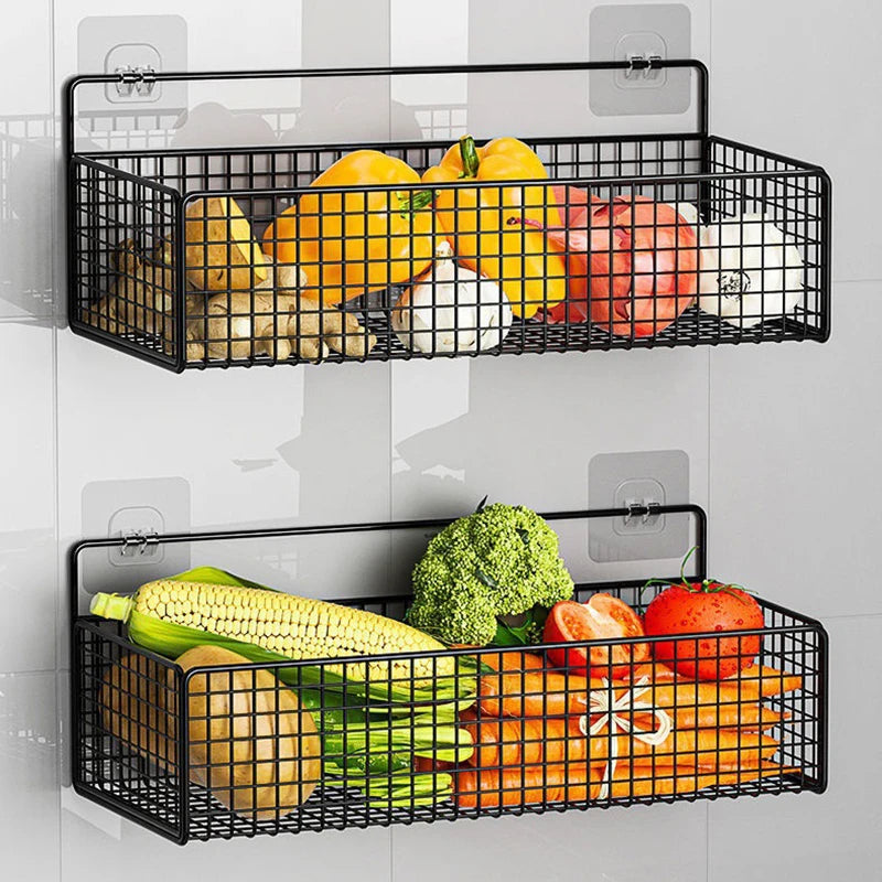 Wall-Mounted Multifunctional Storage Rack Bathroom Organizer No-Punch Toiletries Shelf Space Saving for Kitchens And Bathrooms - Problems Solved