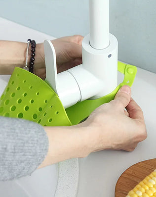 Home Storage Drain Basket Kitchen Sink Holder Adjustable Soap Sponge Shlf Drainer Organizer Gadget Bathroom Accessories - Problems Solved
