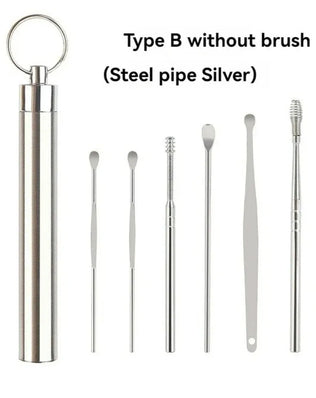 Ear Cleaner 6Pcs/Set Earpick Ear Wax Remover Ear Spoon Curette - Problems Solved