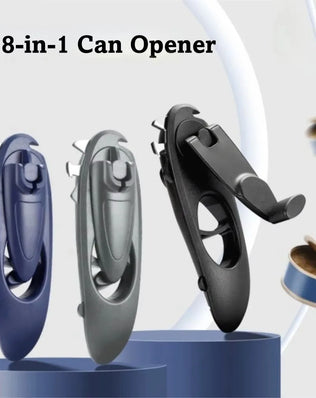 Kitchen Gadgets 8 in 1 Can Opener Multifunction Manual Jar - Problems Solved