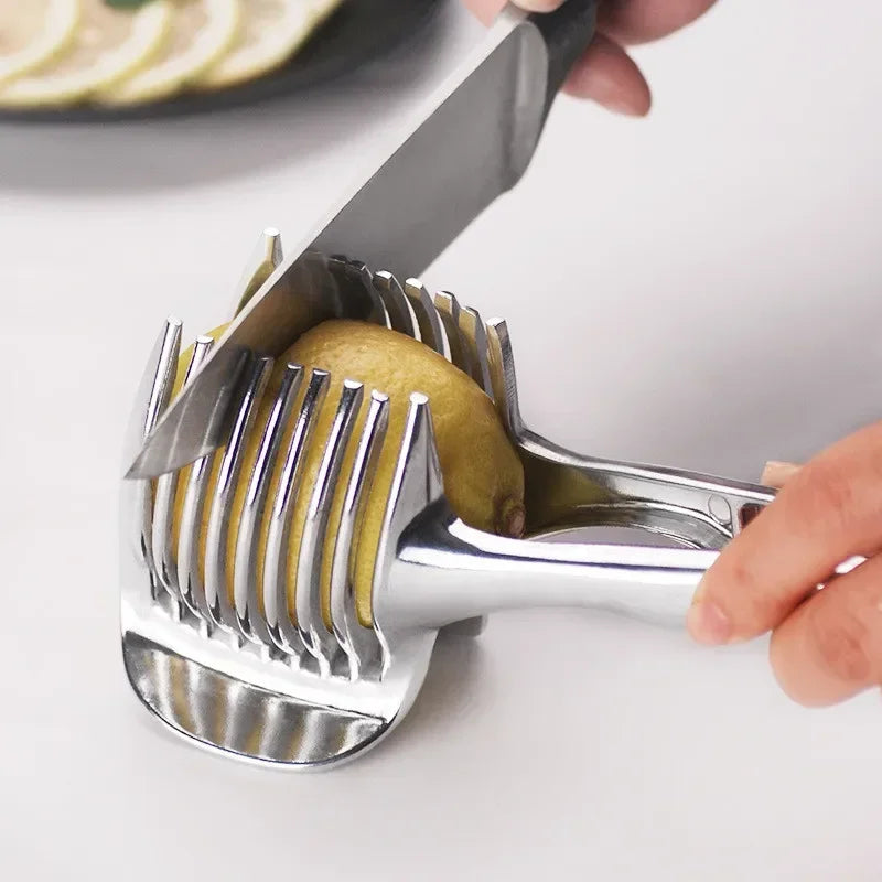 Kitchen Gadgets Handy Stainless Steel Onion Holder Potato Tomato - Problems Solved