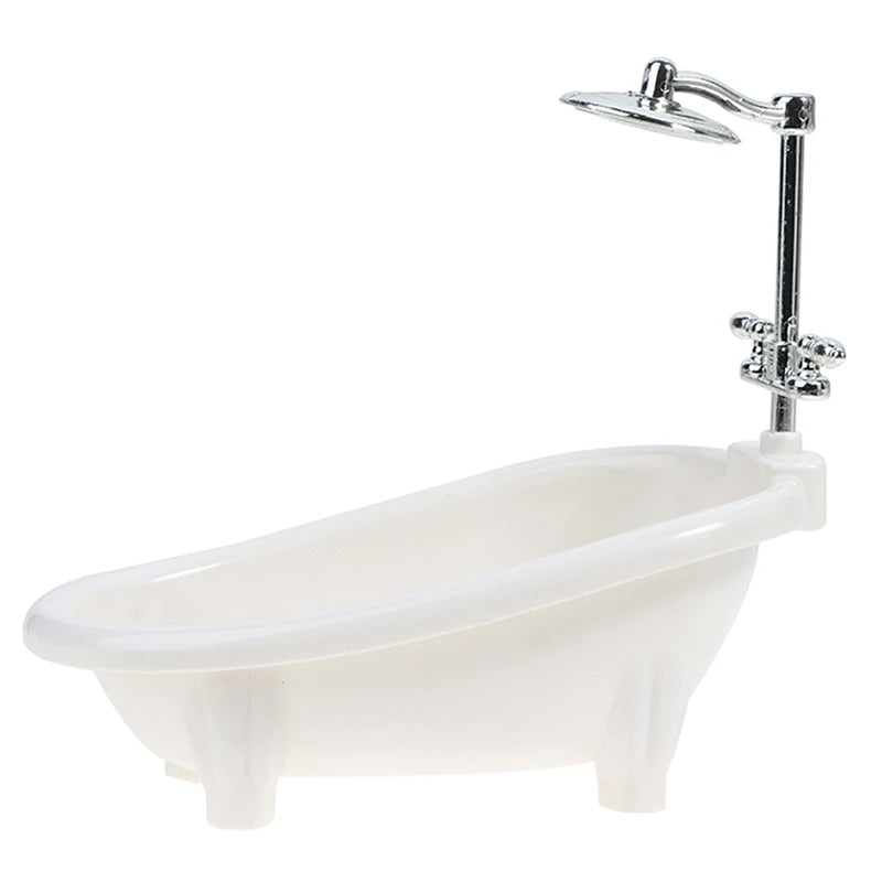 1/6 Dollhouse Miniatures Bathtub Furniture Bathroom Accessories For Doll House Decor Kids Pretend Toys Gift - Problems Solved
