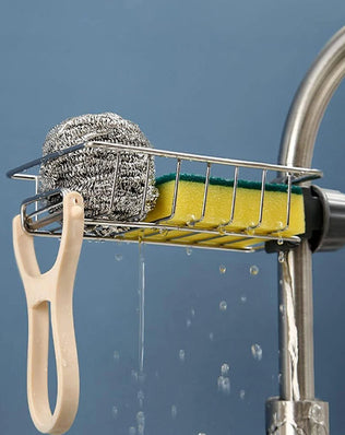 Kitchen Sink Drain Rack Sponge Storage Flexible Faucet Holder Soap Drainer Towel Rack Shelf Organizer Kitchen Accessories - Problems Solved