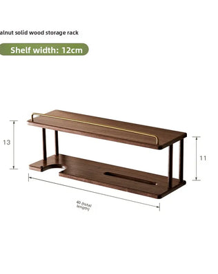 Wall-Mounted Wooden Bathroom Storage Rack Multi-Layer Vanity Organizer for Towels And Cosmetics Home Vanity Countertop Solution - Problems Solved