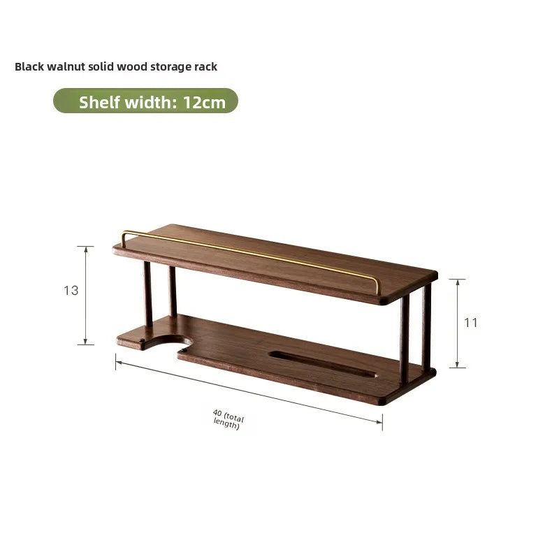 Wall-Mounted Wooden Bathroom Storage Rack Multi-Layer Vanity Organizer for Towels And Cosmetics Home Vanity Countertop Solution - Problems Solved