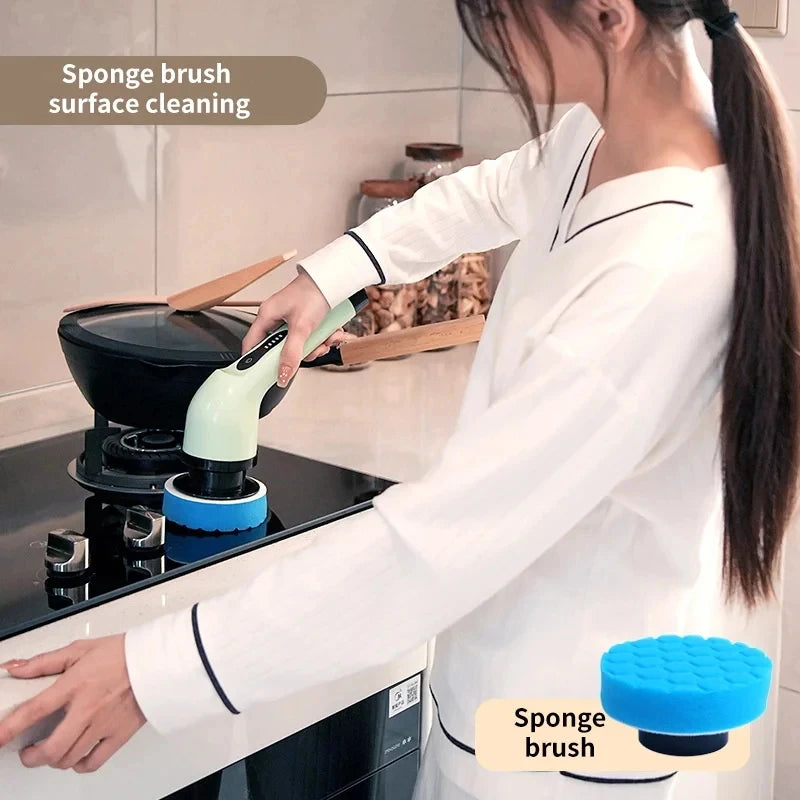 9-in-1 Electric Cleaning Brush Electric Spin Cleaning Scrubber - Problems Solved