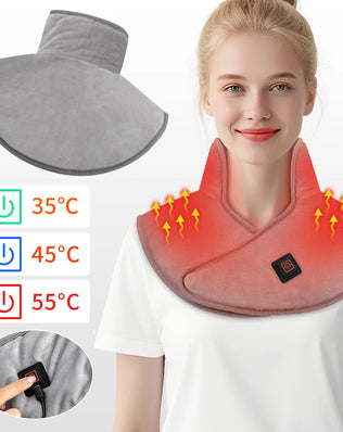 Electric Heating Shoulder Neck Pad USB Heated Back Wrap 3 Heat Level Soft Hot Compress Back Shawl Neck Shoulder Fast Heated Pad - Problems Solved