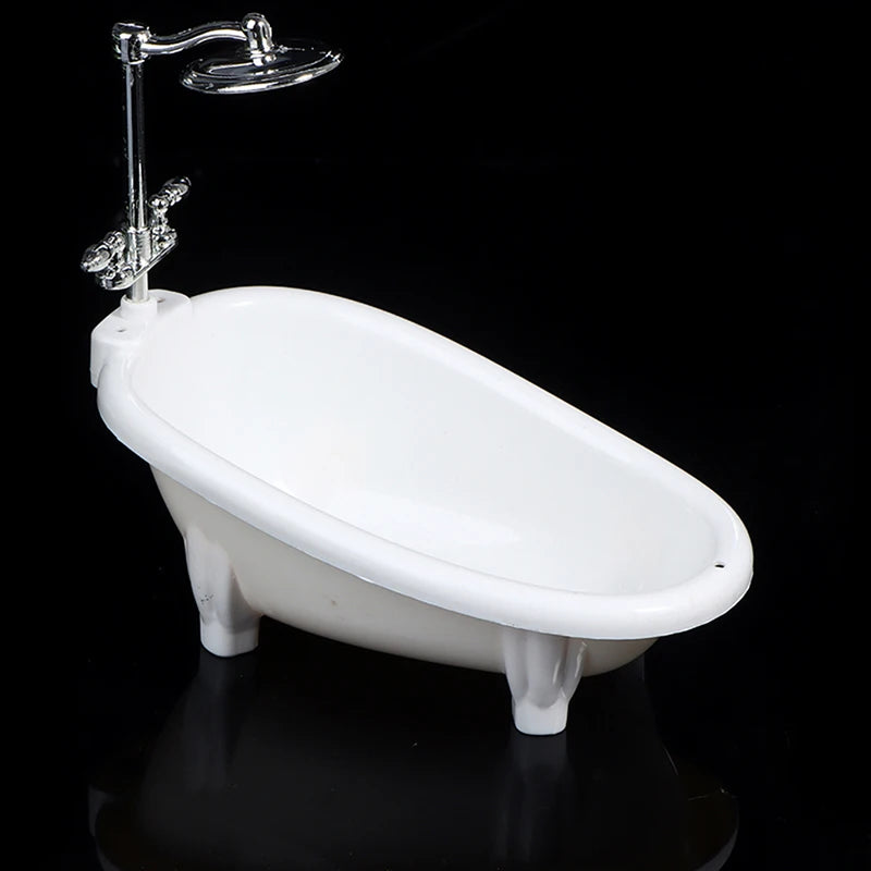 1/6 Dollhouse Miniatures Bathtub Furniture Bathroom Accessories For Doll House Decor Kids Pretend Toys Gift - Problems Solved