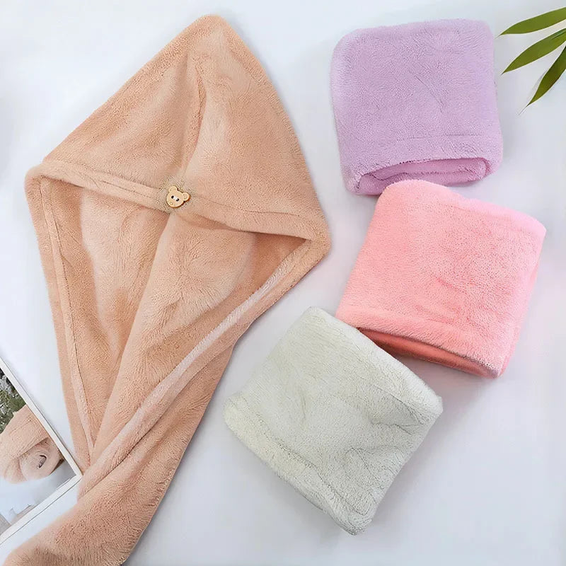 Bath Towels Soft Bathroom Accessories Microfiber Microfiber Towels Blow Dry Towels Bathroom Amenities Shower Caps Quick For Home - Problems Solved