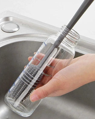 Silicone Milk Bottle Brush Cup Scrubber Glass Cleaner Kitchen - Problems Solved