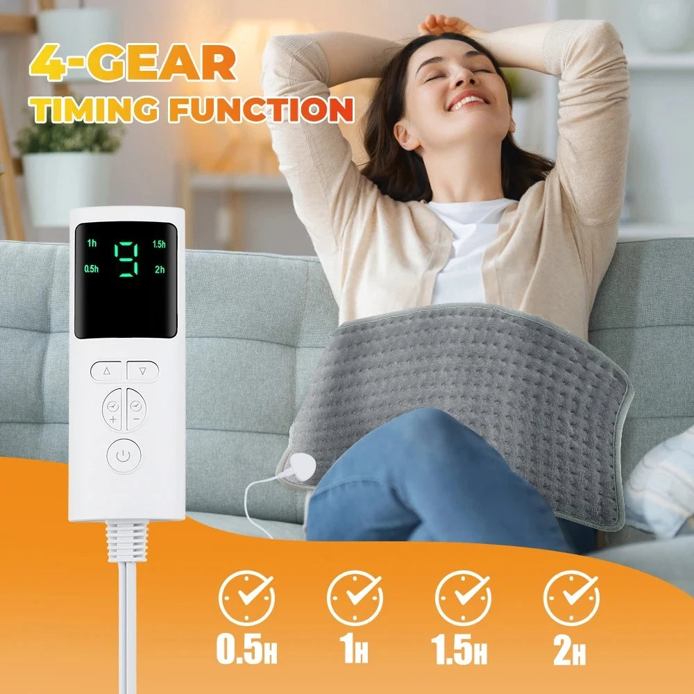 Menstrual Cramps Waist Back Pain Relief Winter Heater 60*30CM Electric Heating Pad Heating Blanket with thermostat Hot Pad for - Problems Solved