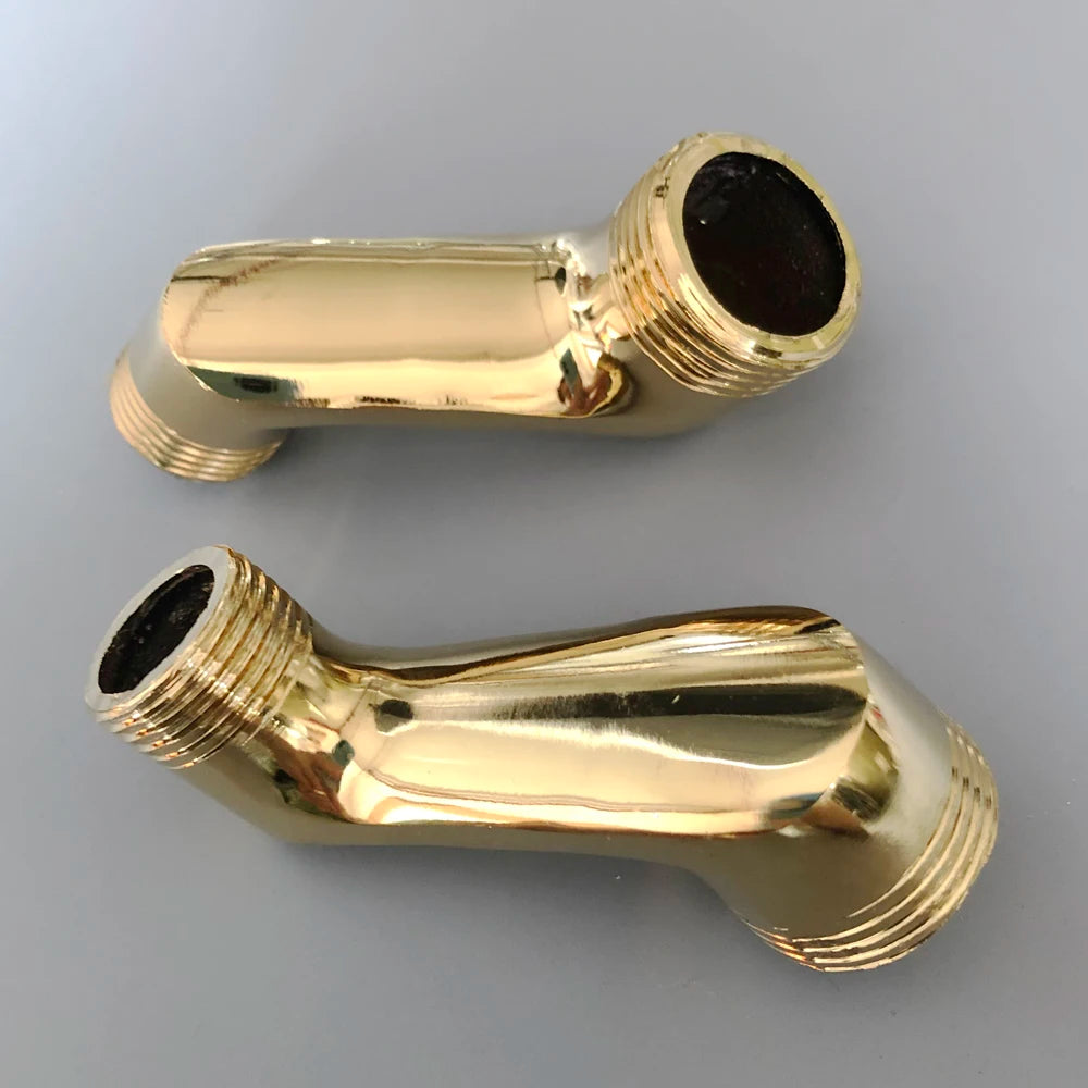 Bathroom Accessory Golden Brass Claw Foot Wall Mounted Bath Tub Rain Shower Faucet Adjustable Adapter Swing Arms zba179 - Problems Solved