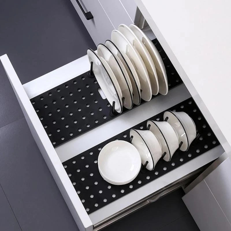Kitchen Organizer Dish Drying Rack Telescopic Plate Bowl Stand - Problems Solved