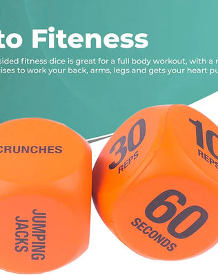 2pk Fitness Exercise Dice for Cardio HIIT Exercise Classes  Fun Fitness Dice Convenient Portable Gym Accessories Whole Body - Problems Solved