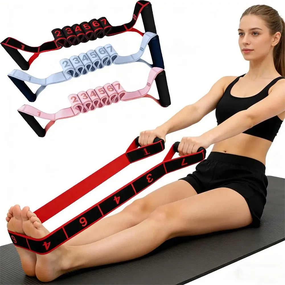 Fitness Resistance Band For Yoga Pilates Stretching Fitness Training 8 Adjustable Resistance Level Digital Marking Fitness Suppl - Problems Solved