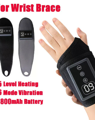 Cordless Wrist Hand Heating Pad Massage For Pain Relief, Rechargeable Heated Wrist Brace For Carpal Tunnel - Problems Solved