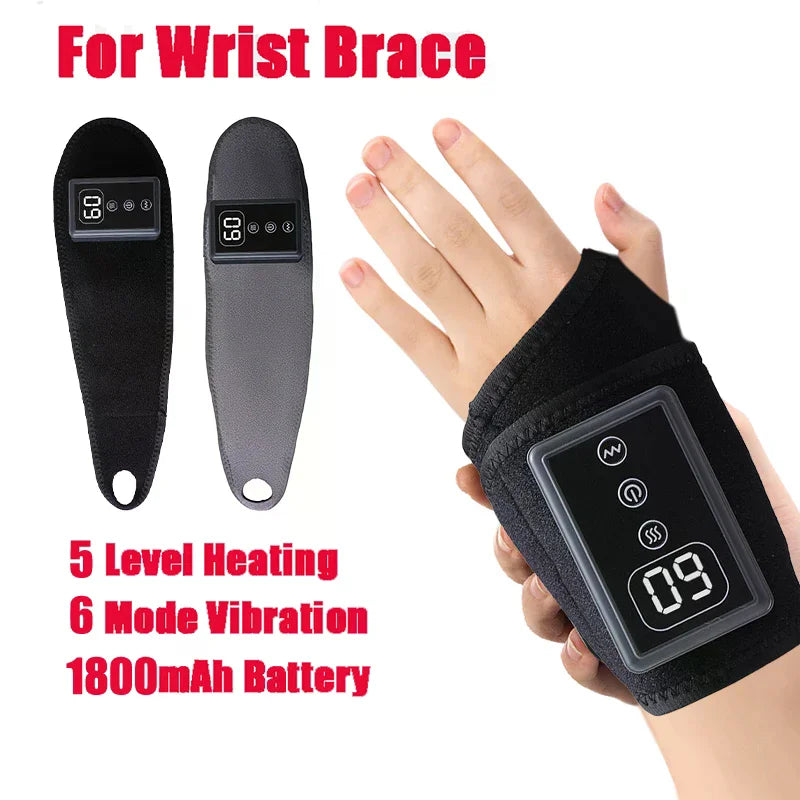 Cordless Wrist Hand Heating Pad Massage For Pain Relief, Rechargeable Heated Wrist Brace For Carpal Tunnel - Problems Solved