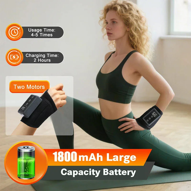 Cordless Wrist Hand Heating Pad Massage For Pain Relief, Rechargeable Heated Wrist Brace For Carpal Tunnel - Problems Solved