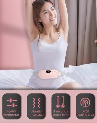 Palace-Style Heating Massage Belt 3 Temperature Settings+3-Second Rapid Heating Relieves Menstrual Cramps / Keeps  Warm in fall - Problems Solved