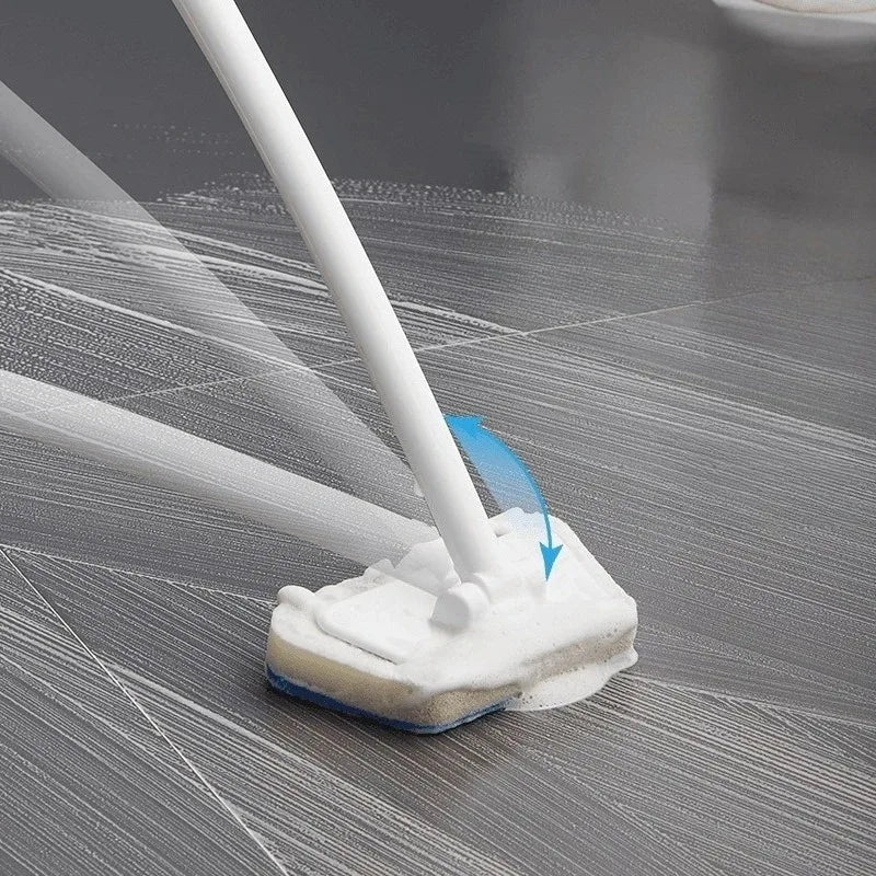 Cleaning Brushes  Bathroom Accessories Wall Cleaning Sponge Hanging Long Handle Removable Floor Bathtub Home Household - Problems Solved