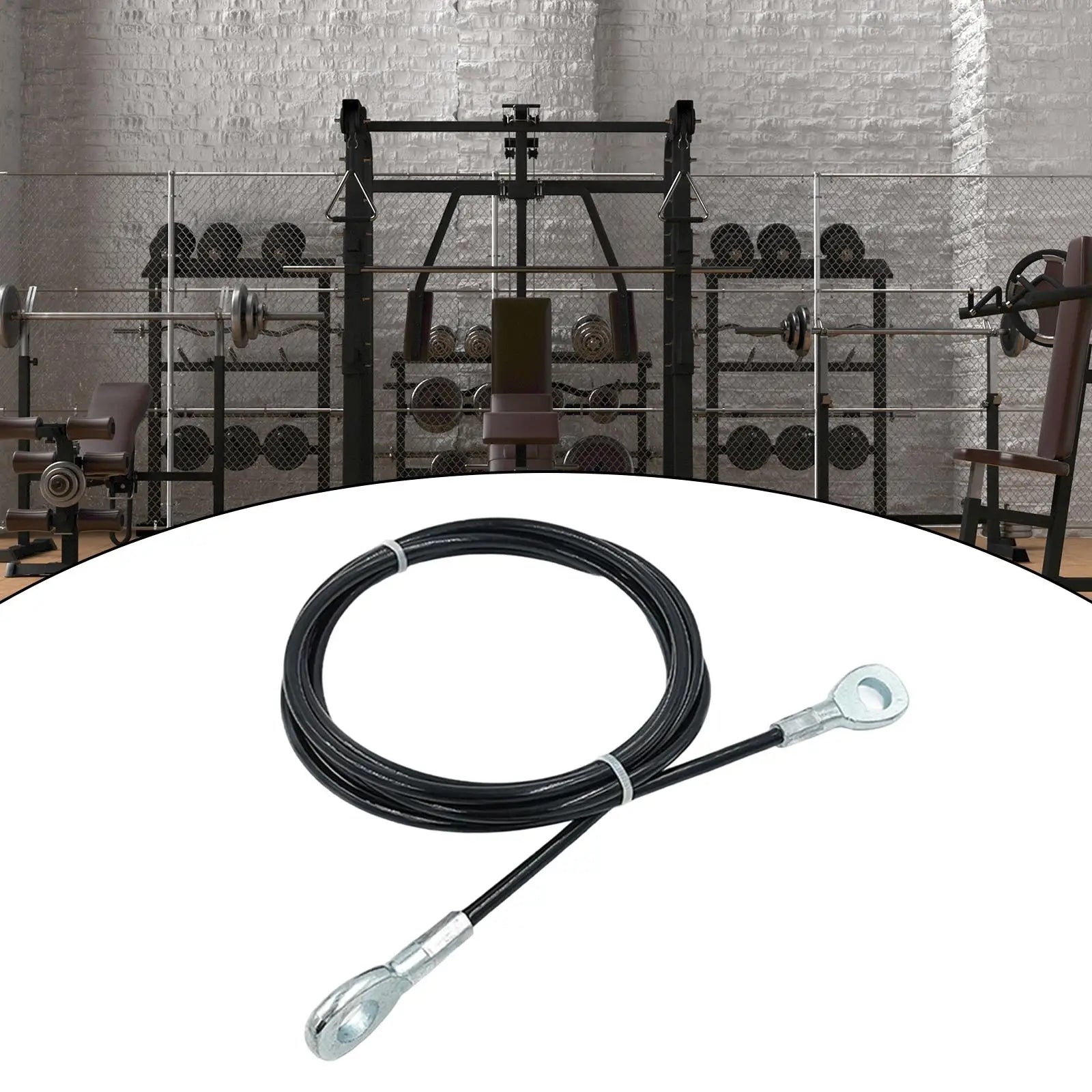 Fitness Extension Cable 5mm Wrists Arms Forearms Training Exercise Machine Cable Heavy Duty Steel Wire Rope Fitness Pulley Cable - Problems Solved